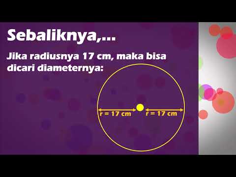 Video: Perbezaan Antara Lingkaran, Diameter Dan Radius