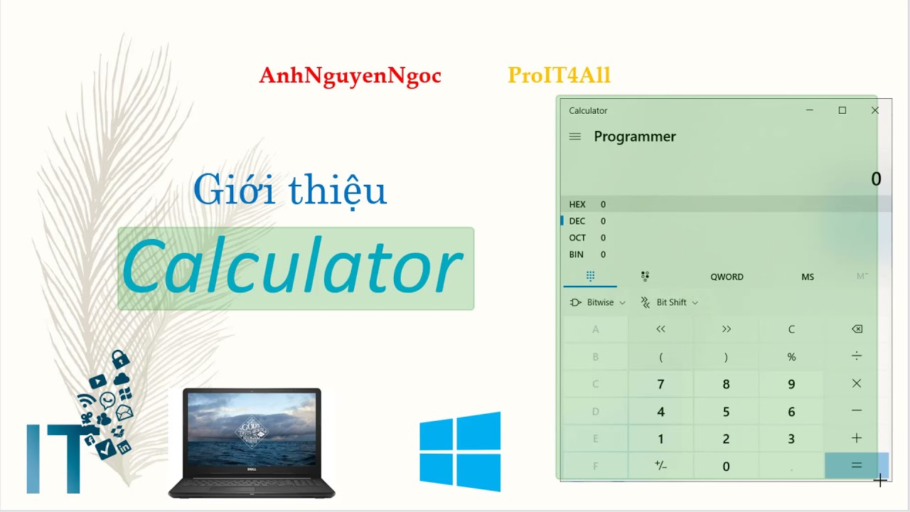 Chương trình tính toán Calculator - YouTube