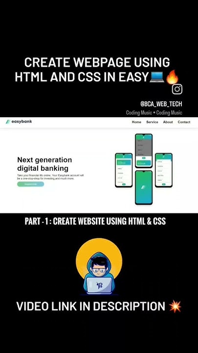 Create Webpage Using Html And Css In Easy Way #coding #css # ...