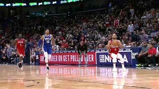 CJ McCollum sets Pelicans Franchise Record on Steal \& 3 vs. 76ers