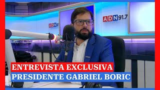 Entrevista exclusiva al Presidente Gabriel Boric en ADN