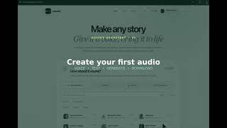 Revoice Studio: How to create your first audio