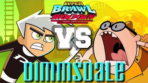 Danny Phantom vs Bessie Higgenbottom | Super Brawl Showdown v0.3.0b Full Match Gameplay