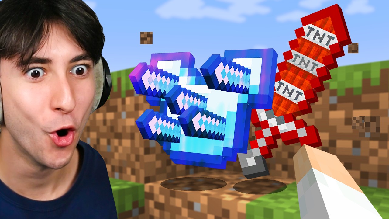 Minecraft But Every Drop is a Sword!
