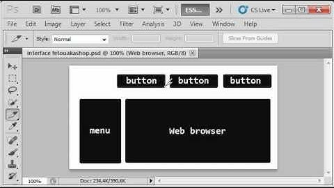 PhotoshopCS5  Cutting interface  psd,img to html