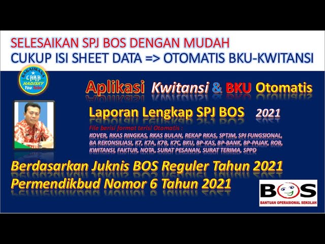 Cukup Isi Data Awal Maka Laporan Spj Bos Mulai Bku K7a Sampai Kwitansi Dan Sppd Otomatis Selesai Youtube