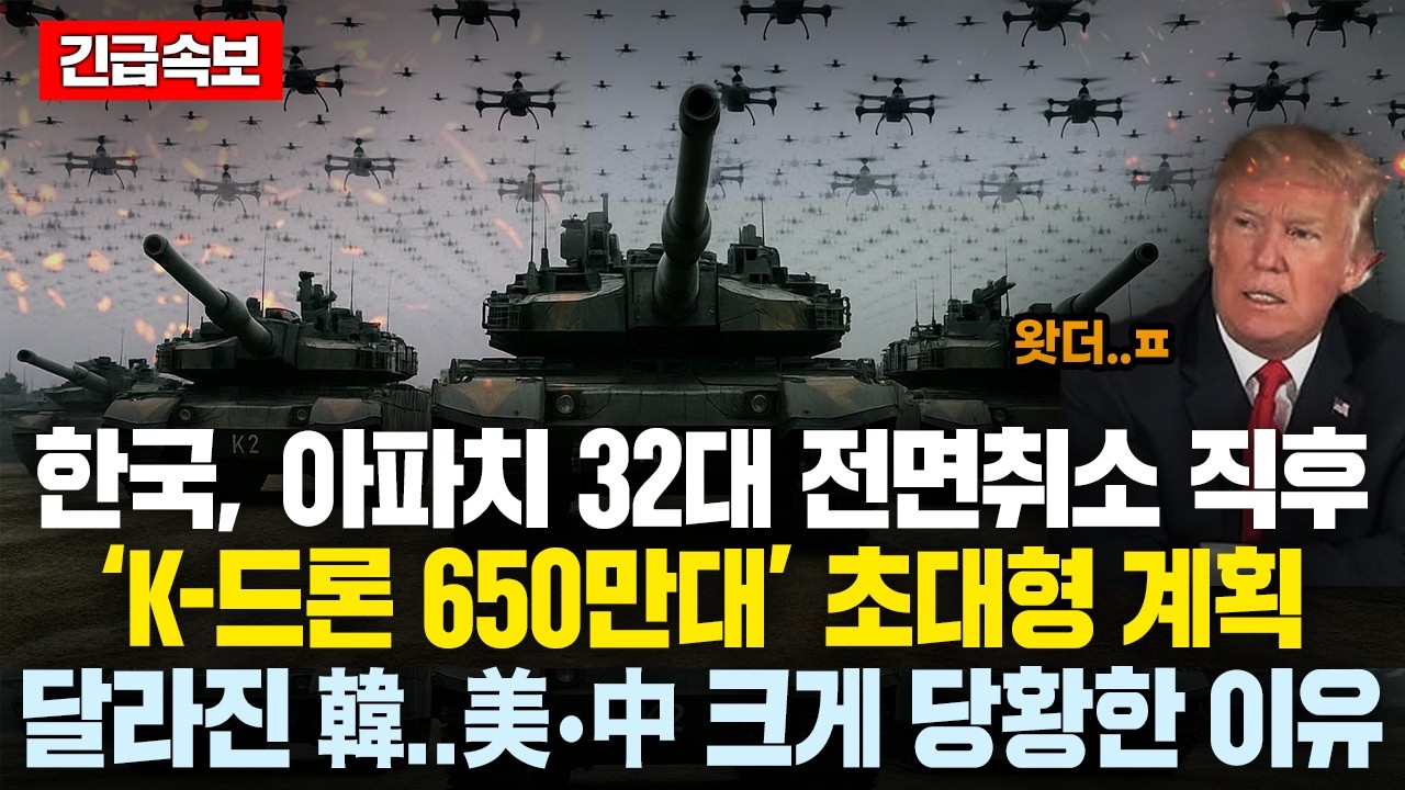 한국이 중국 기술 끊고 미국 무기전면 취소 하더니 “드론 650만대”초대형 계획..한국이 너무 세게 달라지자 美•中 크게 당황한 이유