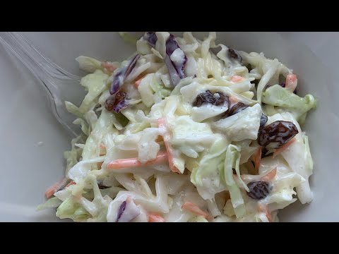 ვიდეო: კომბოსტოს სალათი ქიშმიშით