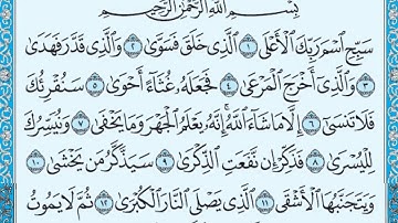87 سورة الأعلى كاملة ( ماهر المعيقلي )