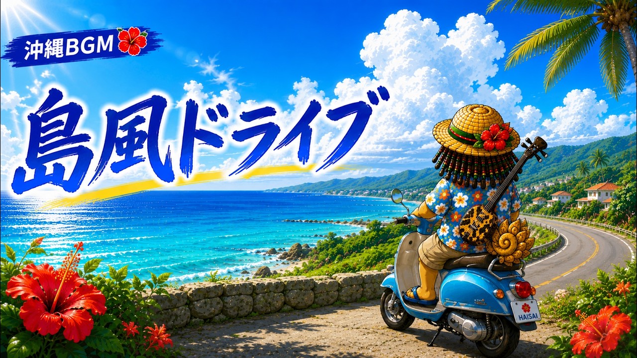 沖縄BGM】島風ドライブ｜沖縄レゲエ・三線BGM【作業・ドライブ】 - YouTube