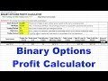 Binary Options Profit Calculator