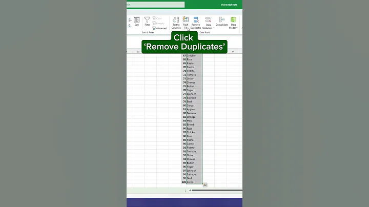 Remove Duplicates in Excel‼️ #excel