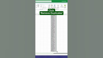 Remove Duplicates in Excel‼️ #excel