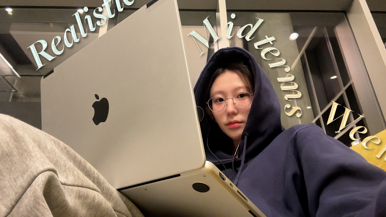 너 지금 치즈불닭 먹고 울어? 울지마 공부해야지 | 미국 유학생 중간고사 브이로그 pt.2 midterm season @ ucla | days spent in the library