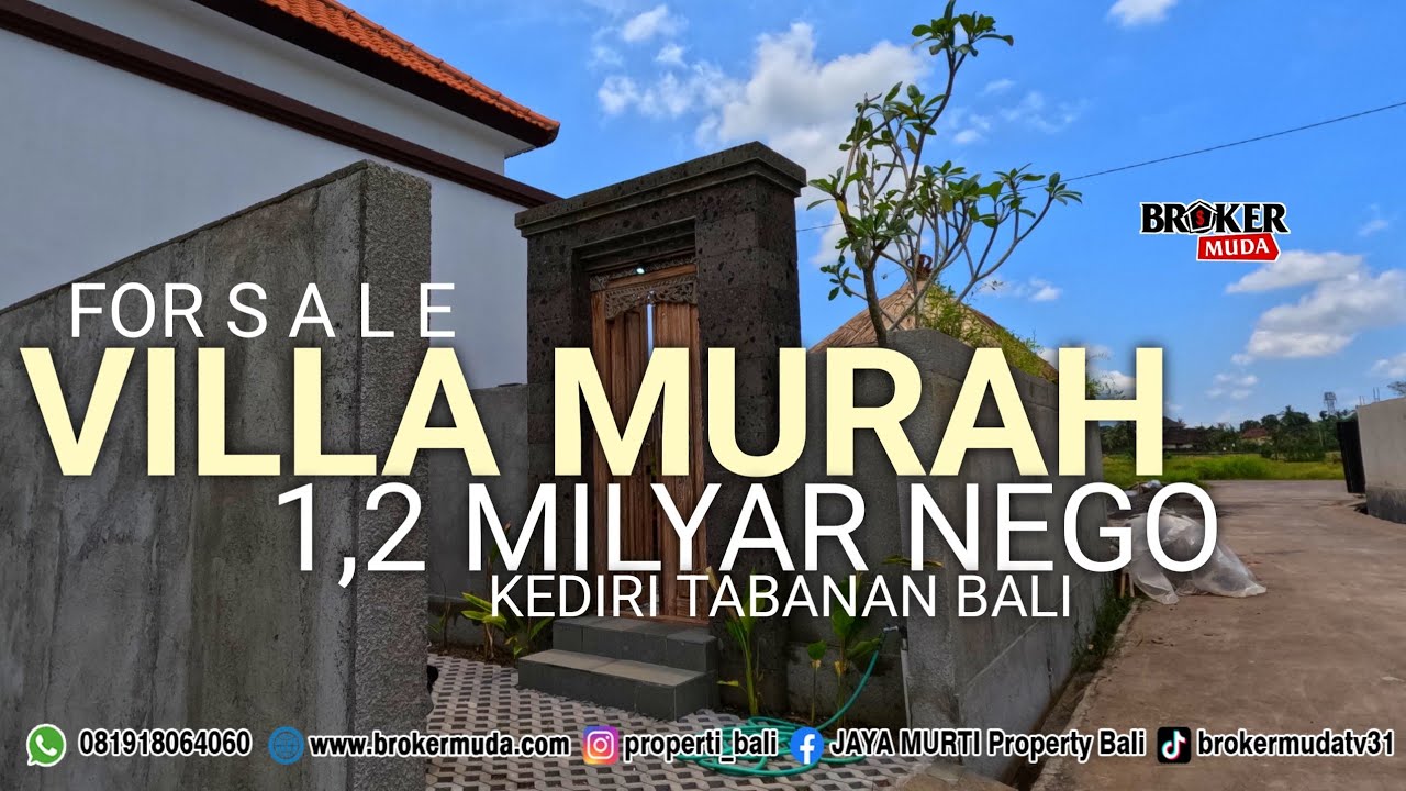 DIJUAL VILLA HANYA 1,2 MILYAR SAJA || BALI