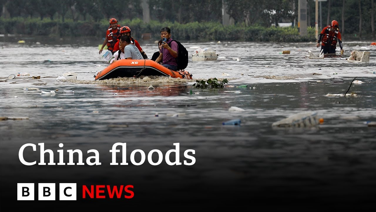 China Floods: Heavy flooding sees Tens of Thousands Evacuated