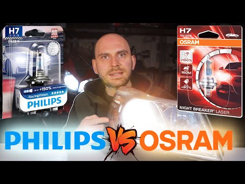 Philips RacingVision vs Osram NightBreaker Laser - Endurance & Brightness Test