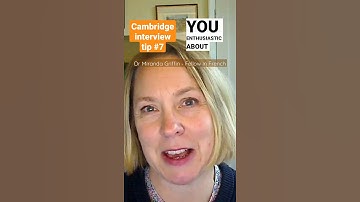 Cambridge Interview Tip 7 #Shorts #ApplyingToCambridge #CambridgeUniversity