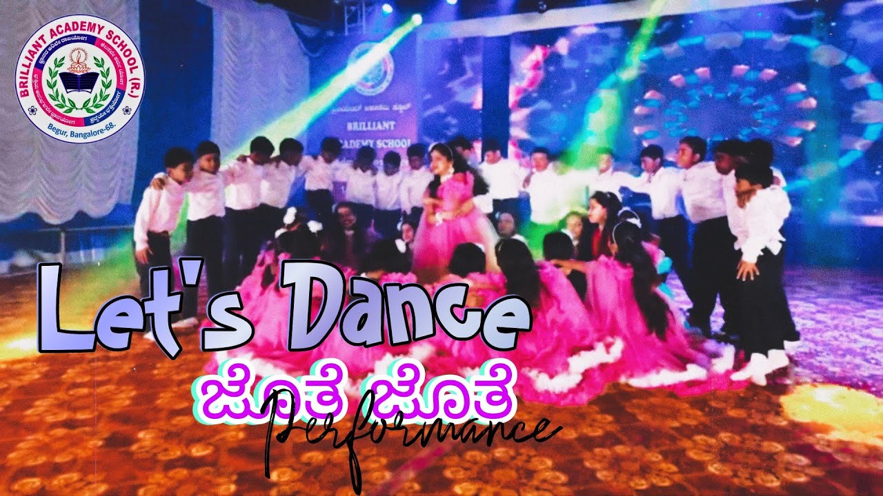 Let's Dance Jothe Jothe | Performance by 4th Std Students | Brilliant Academy School | Annual Day 24