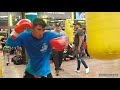 REY MARTINEZ ON FIRE SPARRING, SMASHING THE HEAVY BAG, IN TIP TOP SHAPE FOR SAMUEL CARMONA