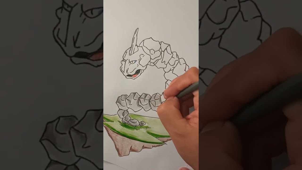 COMO COLORIR O POKÉMON ONIX #ONIX #POKÉMON 