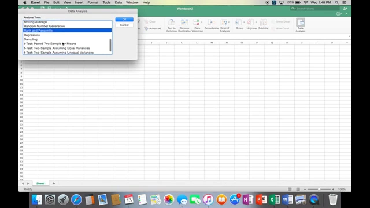 analysis toolpak excel 2011 mac