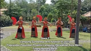 Tari Bedana Lunik Kreasi 'Juara 2' Lampung Sundanese Festival VI 2021 Paguyuban Pasundan Kota Metro