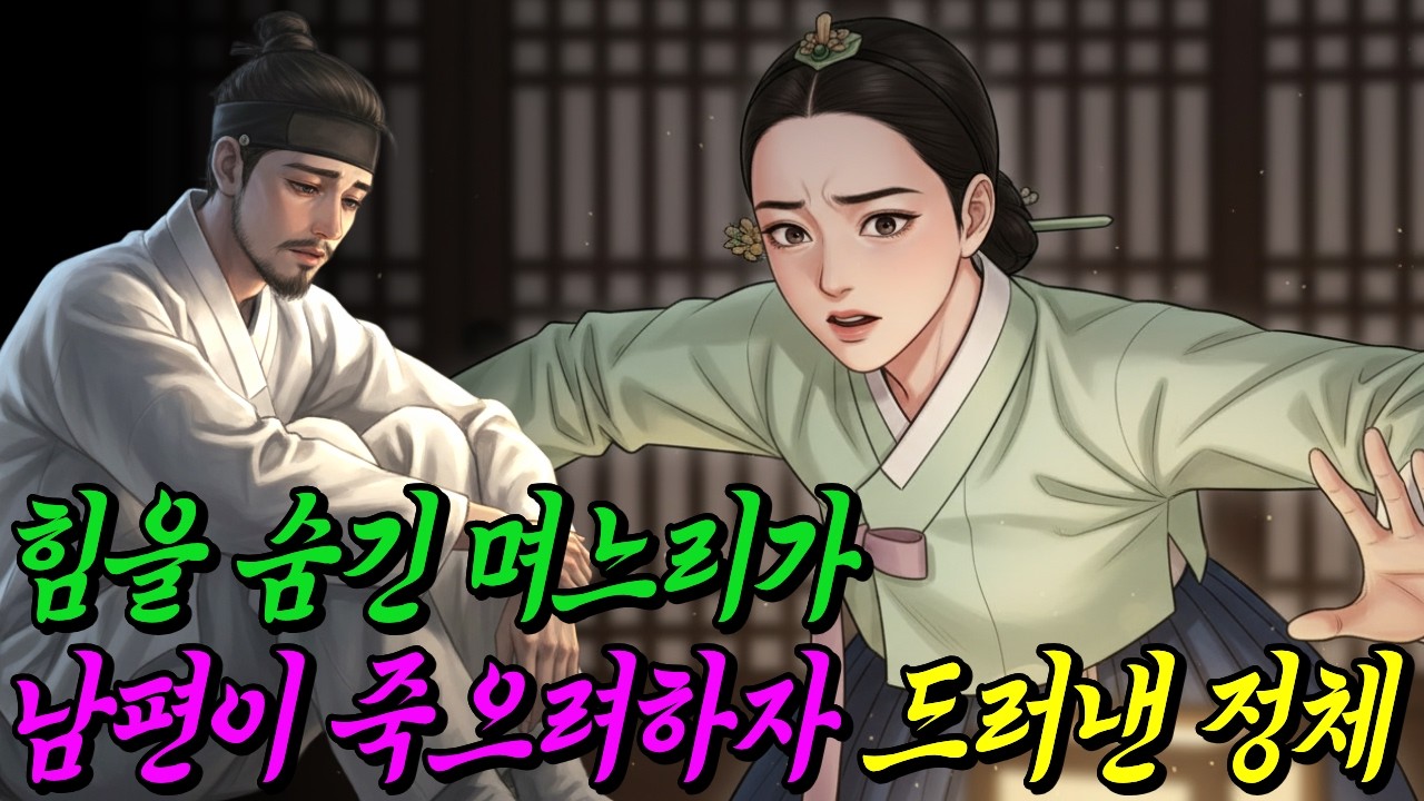 진짜 힘을 숨기고 조신한척하는 며느리 남편이 자결하려하자 정체를 드러내는데. 야담 | 전설 | 설화 | 옛날이야기 | 오디오북 | 민담