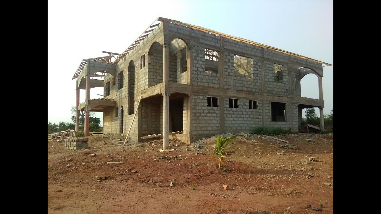 BUILDING OUR DREAM HOUSE IN GHANA (EAST LEGON HILLS) 9 ROOF WOODWORK