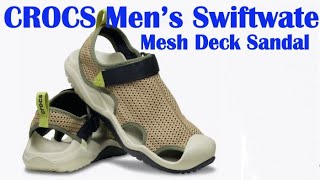 CROCS Men’s Swiftwater Mesh Deck Sandal SKU 211095 / 2025 VS 2021