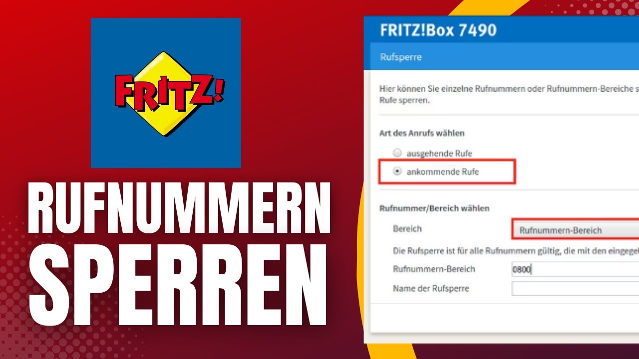 Fritzbox 7590 Eingehende Anrufe Gehen Nicht FritzBox Rufnummer sperren Eingehende & ausgehende Anrufe (Tutorial