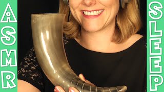 ASMR drinking cola out of a viking horn [drinking sounds, fizzing, swallowing, gulp, breathing]