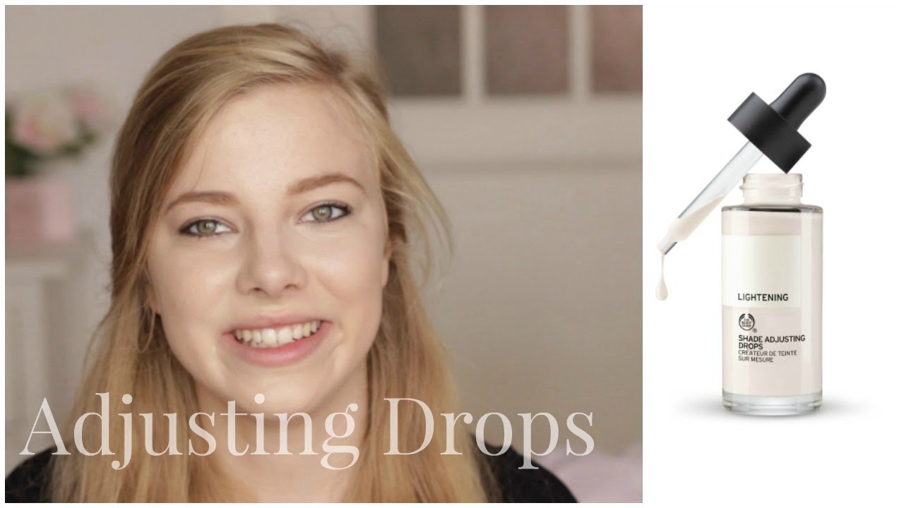 The Body Shop Lightening Shade Adjusting Drops Demo Review YouTube