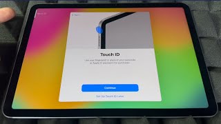 How to set up Touch ID on New iPad Air 2024