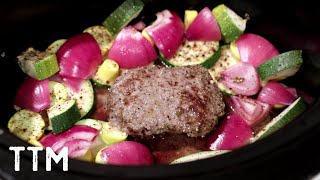 Slow Cooker Burger with Veggies~Easy Cooking