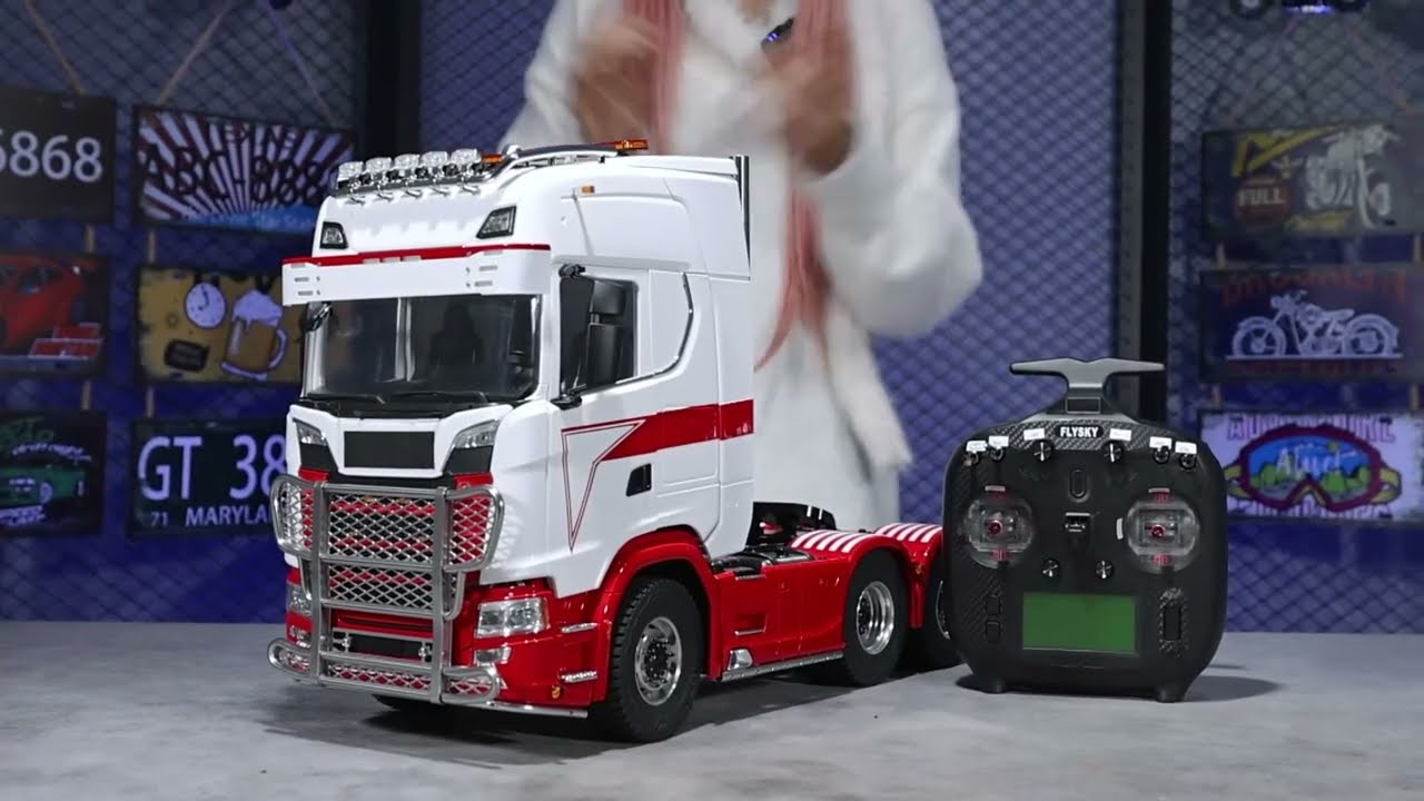 I Upgraded the MD RED & WHITE SCANIA 770S ! 6X6 version - YouTube