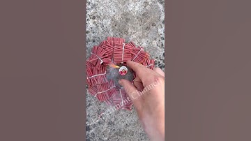 1000 crackers #shorts #firework #cracker #trick #diy