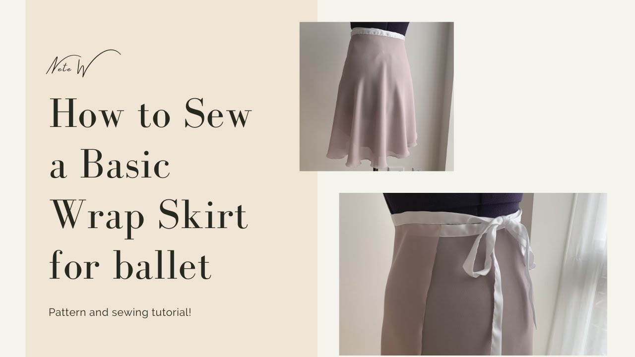 How to sew a wrap ballet skirt