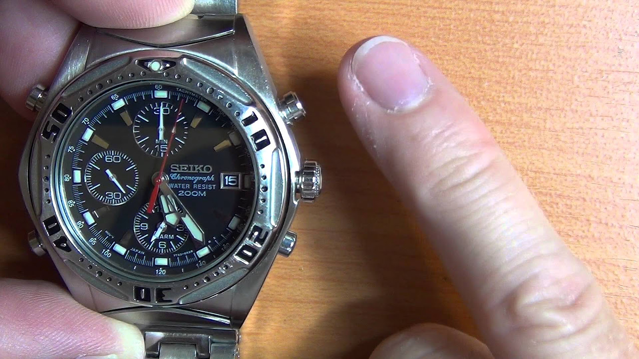 Seiko SQ100 7T32-7D90 chronograph watch - hands on review - YouTube