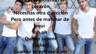 Auryn-Cuando te volveré a ver letra