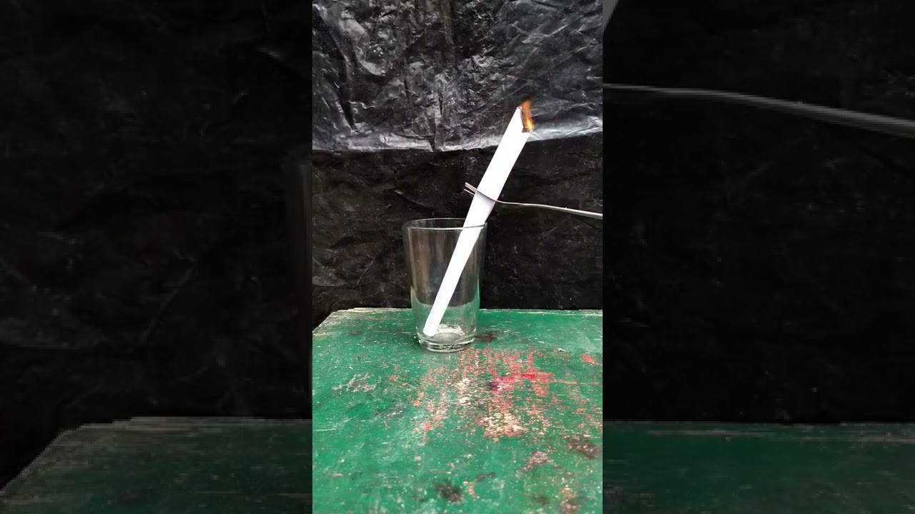Smoke In Glass Experiment | simple science experiment
