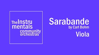 Sarabande by Carl Bohm - Viola Part