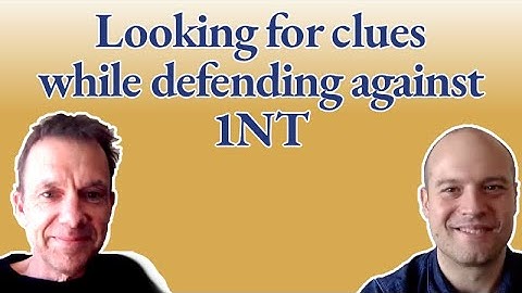 Looking for clues while defending against 1NT in bridge - with Graeme Tuffnell