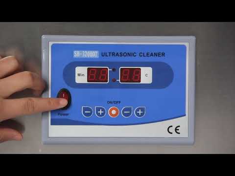 Ultrasonic cleaning machine operation video