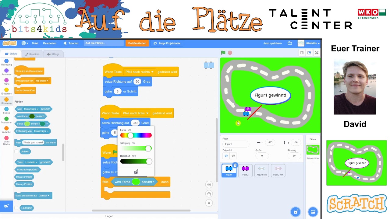 scratch - Wir lernen programmieren - Ein Wettrennen - YouTube