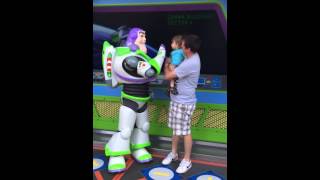 Adam meets Buzz Lightyear