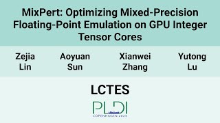 [LCTES24] MixPert: Optimizing Mixed-Precision Floating-Point Emulation on GPU Integer Tensor Cores