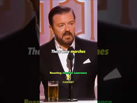 Ricky Gervais ROASTS Jennifer Lawrence