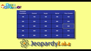 Tech Tuesday Teaching Tip: Jeopardy Labs!