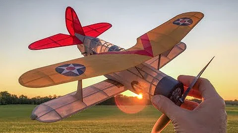 16" Rubber-Powered Curtiss SBC-3 Helldiver -  Star...